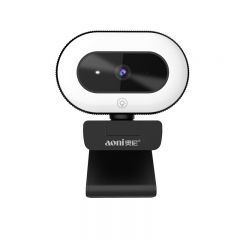 aoni奥尼A60 直播高清网络游戏摄像头1080P主播补光灯免驱